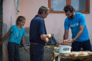 Horia Tecău, în vizită la Motoşeni