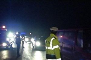 Accident rutier pe DN1, în sensul giratoriu de la Metro