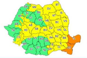 Cod portocaliu de ploi abundente in judetele Constanta si Tulcea!