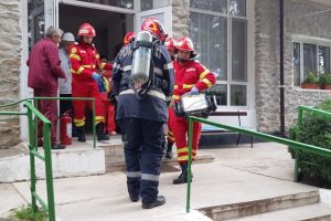 Simulare de incendiu în Gorj