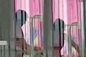 Imagini socante. Asistenta medicala filmata in timp ce brusca un bebelus. A fost demarata ancheta