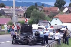 Accident pe DN13 la Rotbav. Traficul rutier este blocat!