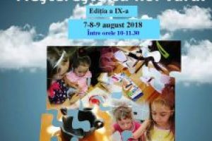 Între 7 şi 9 august a.c., va avea loc cea de-a noua ediţie a proiectului „Meştereşte cu noi vara”