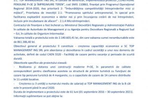 Comunicat de presa:Lansarea proiectului CONSTRUIRE PENSIUNE P+3E SI IMPREJMUIRE TEREN