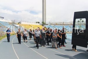 ​Imagini de la eveniment Constanta. Inmormantarea lui Dumitru Mihailescu. Ultimul tur de pista pe stadionul Farul