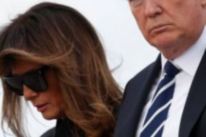 Scandal  în toată regula la bordul Air Force One! De la ce s-au luat la CEARTĂ Melania şi Trump