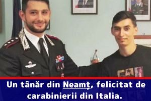 Un tânăr din Neamţ, felicitat de carabinierii din Italia. A găsit un portofel cu 1500 de euro şi l-a restituit proprietarului