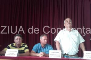 Stere Guteanu - secretar general al AJF Constanta, Ioan Gheorghica - seful Comisiei de Arbitri 