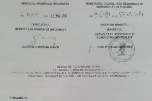Sub conducerea lui Dragnea, MDRAP a acceptat să schimbe cu SRI informaţii în domeniul cibernetic. „ACORDUL DE COOPERARE” INTEGRAL