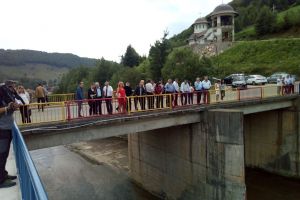 Amenajarea hidrotehnică Acumularea Permanentă Mihoieşti, pusă în funcţiune odată cu vizita ministrului Apelor şi Pădurilor, Ioan Deneş