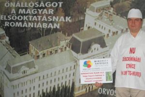 Un nou protest la Universitatea Tusvanyos.