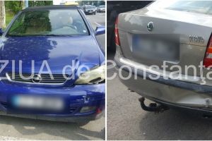 Accident rutier in Statiunea Mamaia, zona Hotelului Regal. Doua masini implicate. Cum s-a intamplat 