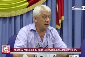 PROGRAM PRELUNGIT CU 2 ORE LA SERVICIUL DE PAȘAPOARTE GORJ