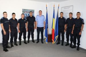 FOTO. Forţe proaspete la Jandarmeria Alba: Șapte subofiţeri, absolvenţi în 2018, au fost încadraţi