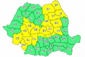 Două zile de ploi TORENŢIALE, GRINDINĂ şi VIJELII pentru jumătate de ţară