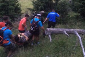 Turist maghiar accidentat, coborât de jandarmi din Masivul Făgăraş