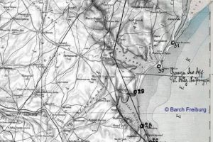Administratia germana in Dobrogea. Harta folosita de O.K. Mackensen in campania din Dobrogea
