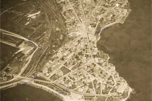 Imagine aeriana a orasului Constanta, iulie 1918