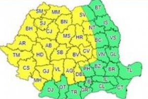 Mâine, cod galben de ploi în Gorj!