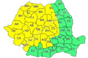 DÂMBOVIȚA: Luna august debutează cu un Cod Galben de ploi