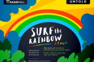 „SURF THE RAINBOW” - Iulius Mall te invită la o petrecere colorată, la UNTOLD