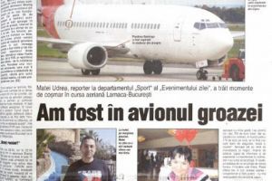 Un Boeing al TAROM a fost la un pas de prăbuşire de la o pasăre flamingo