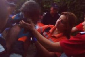 Persoana cazuta in fantana, salvata de pompieri de la ISU Ialomita