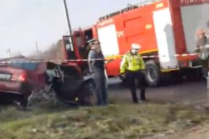 Şoferiţa a ajuns cu maşina în boscheţi