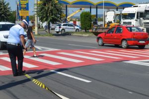 Femeie accidentată pe trecerea de pietoni, la Odorheiu Secuiesc