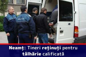 Neamţ: Tineri reţinuţi pentru tâlhărie calificată