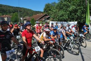 Pedalare de 32 de kilometri pe un drum forestier din Timis, intr-o zona impadurita