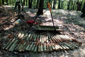 FOTO: Depozit de muniţie, descoperit la Vidra de un grup de căutători de comori