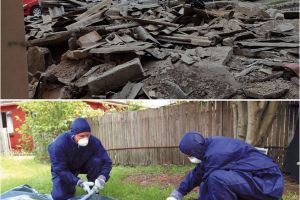 CRIMĂ cu premeditare, la Arad! Asta înseamnă DEMOLAREA NECONFORMĂ a GARAJELOR acoperite cu plăci de AZBEST