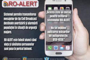 RO-ALERT – sistemul destinat avertizării şi alarmării populaţiei în situaţii de urgenţă, se extinde la nivel naţional