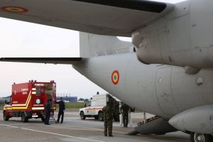 Misiune umanitara a Fortelor Aeriene Romane pe ruta Otopeni – Bruxelles, Belgia. Pacient cu arsuri grave transferat la o clinica din Bruxelles