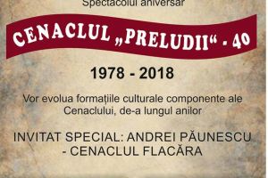 Cenaclul Preludii, la a 40-a aniversare. Andrei Păunescu, invitat de onoare