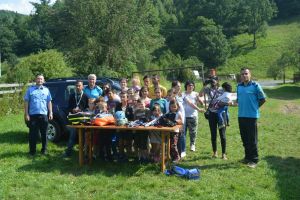 Jandarmii harghiteni alături de copiii din taberele organizate la Băile Tuşnad şi Băile Chirui