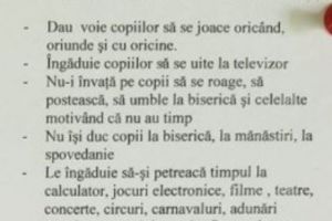 MESAJUL HALUCINANT al unui PREOT pentru PĂRINȚI. A fost făcută publică o nouă LISTĂ de PĂCATE. Anunţul a scos din minţi zeci de oameni