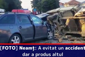[FOTO] Neamţ: A evitat un accident dar a produs altul