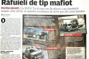 Șapte super-limuzine incendiate la Piatra Neamţ în trei ani