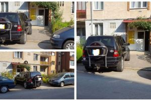 FOTO ȘTIREA TA/ Șoferul unui Mercedes, nesimţire fără limite! “Mai avea puţin şi intra în bloc”