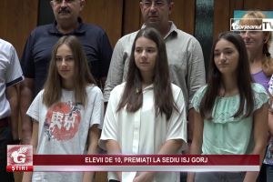 ELEVII DE 10, PREMIAȚI LA SEDIU ISJ GORJ