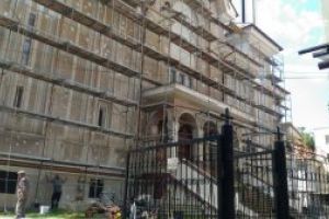 Lucrări la Catedrala Ortodoxă din Sfântu Gheorghe