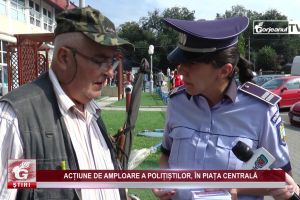 ACȚIUNE DE AMPLOARE A POLIȚIȘTILOR, ÎN PIAȚA CENTRALĂ