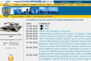 SITE-UL Primăriei Municipiului Bucureşti a fost ATACAT de HACKERI