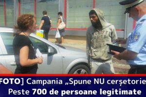 [FOTO] Piatra-Neamţ: Campania „Spune NU cerşetoriei”. Peste 700 de persoane legitimate