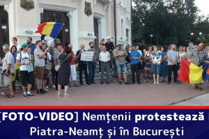 [FOTO-VIDEO] Nemţenii protestează la Piatra-Neamţ şi în Bucureşti