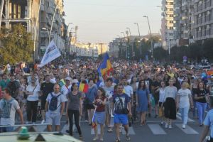 Proteste în centrul Bacăului