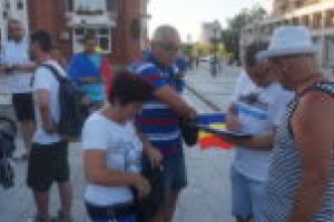 Câţiva reşiţeni au ţinut să pună municipiul pe „harta protestelor” [FOTO]