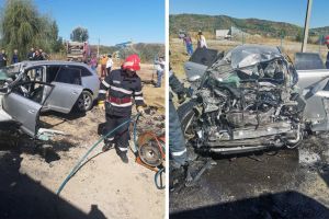Circulaţie pe un singur sens pe DN 71, la Aninoasa, în urma unui accident grav